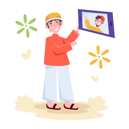 Video Call  Illustration