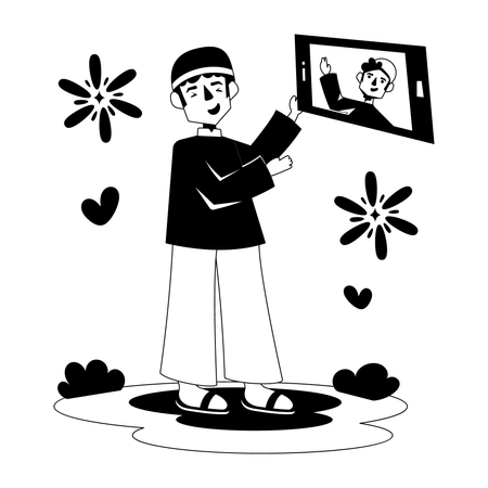 Video Call  일러스트레이션