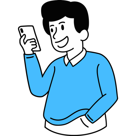 Video Call On Smartphone Illustration