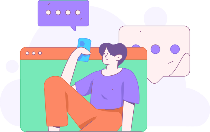 Video Call Session  Illustration