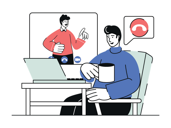 Video calling  Illustration