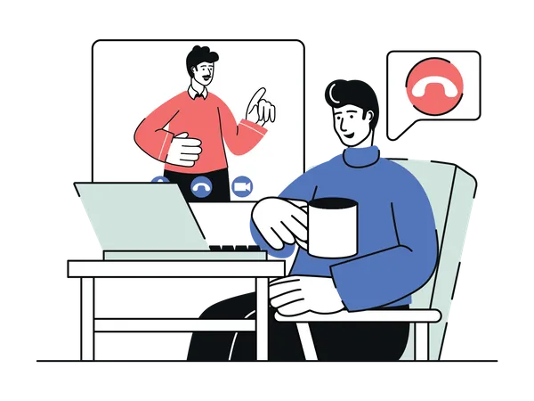 Video calling  Illustration