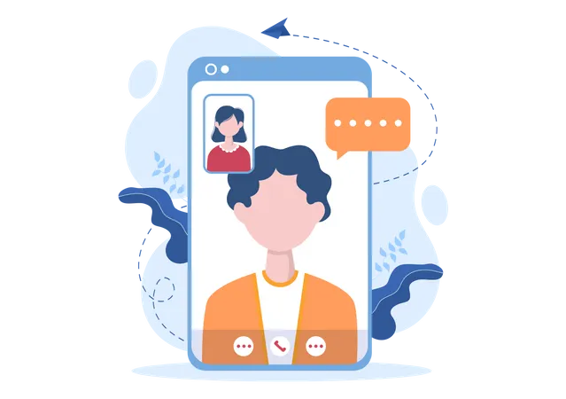 Video calling  Illustration