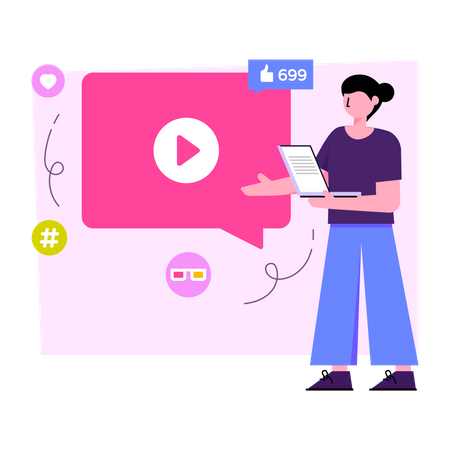 Video Chat Illustration