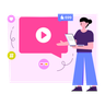 video-chat illustration svg