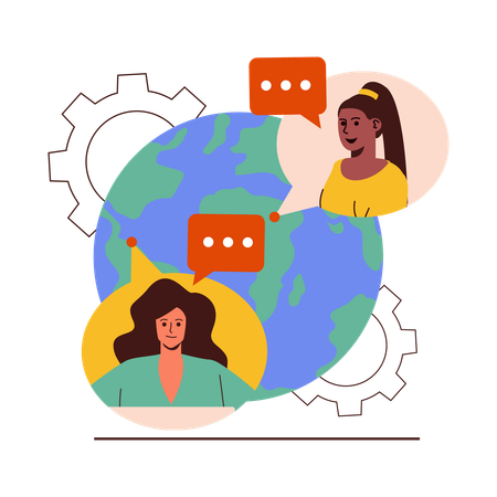 Video Chat  Illustration