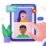 illustration for video-chat