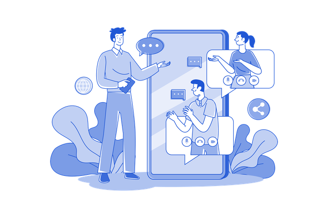 Video conference  Illustration