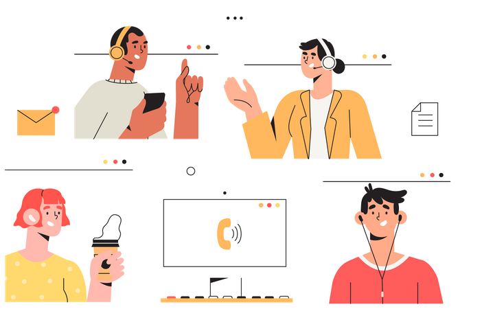 Video conference  Illustration