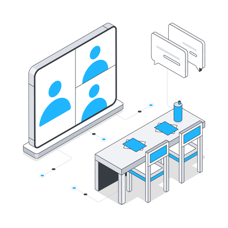 Video conference  Illustration