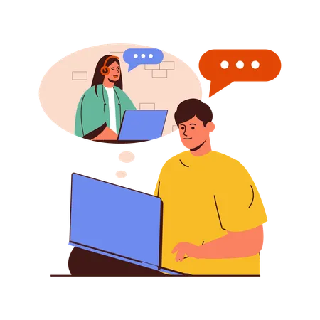 Video conference  Illustration