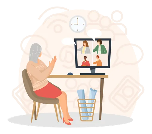 Video conference  Illustration