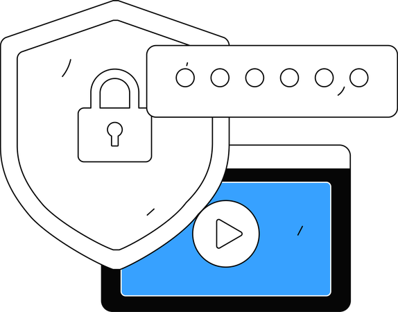 Vídeo de ciberseguridad  Ilustración