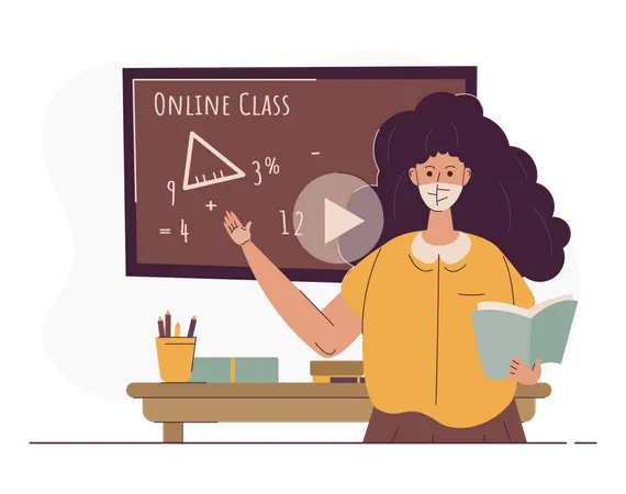 Vídeo de e-learning  Ilustração