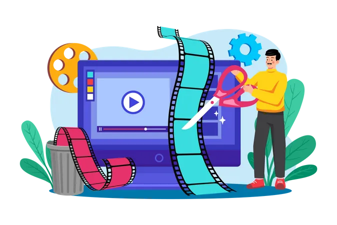 Video Editor  Illustration