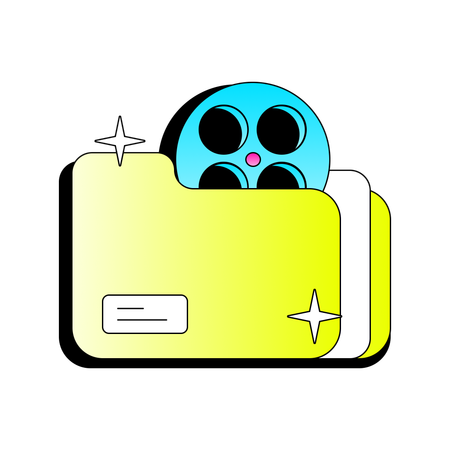 Video Folder  Illustration