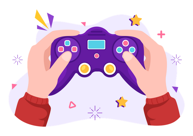 Video game controller Illustration