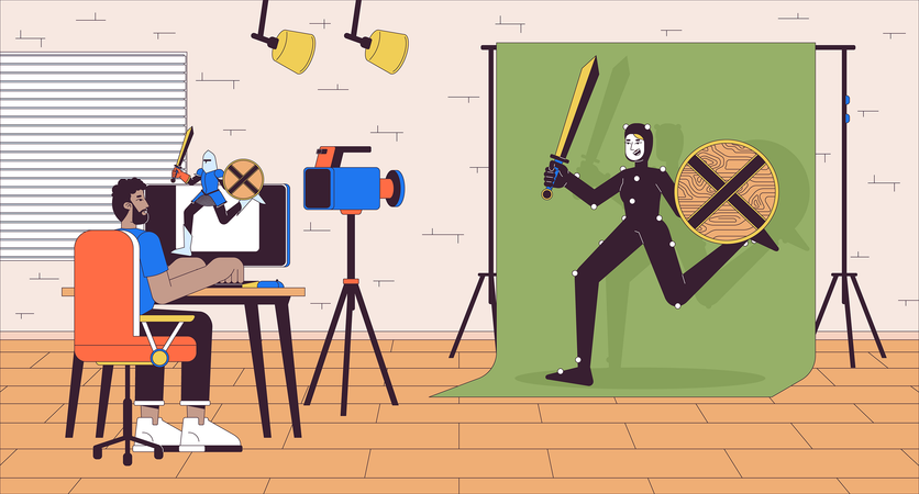 Video game development  Illustration