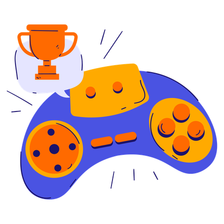 Video game winner  Illustration