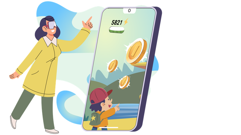 Video games allow users to receive or collect cryptocurrencies and NFTs  Illustration