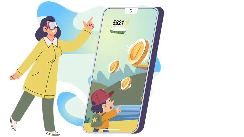 Video games allow users to receive or collect cryptocurrencies and NFTs  Illustration