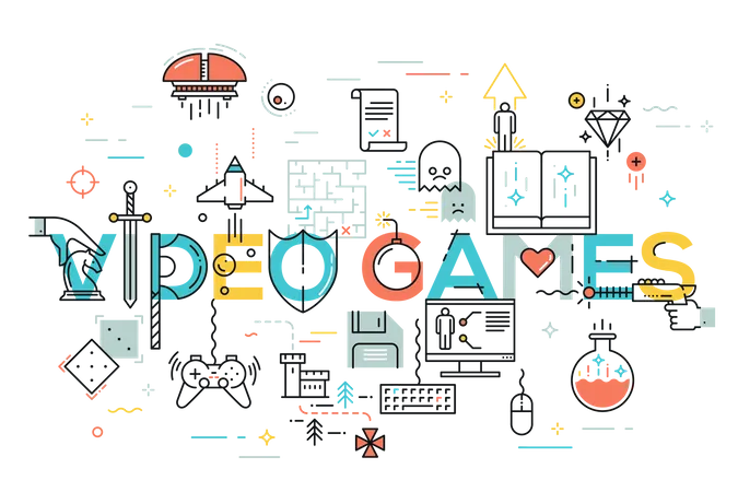 Video Games  Illustration