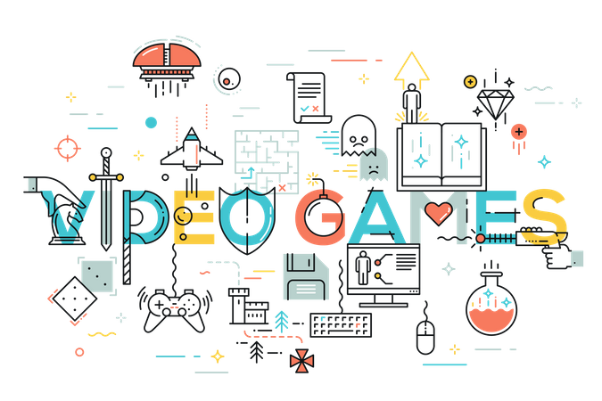 Video Games  Illustration