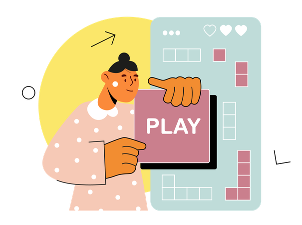 Video Gaming  Illustration