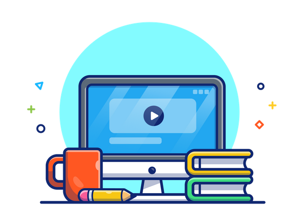 Video learning  Illustration