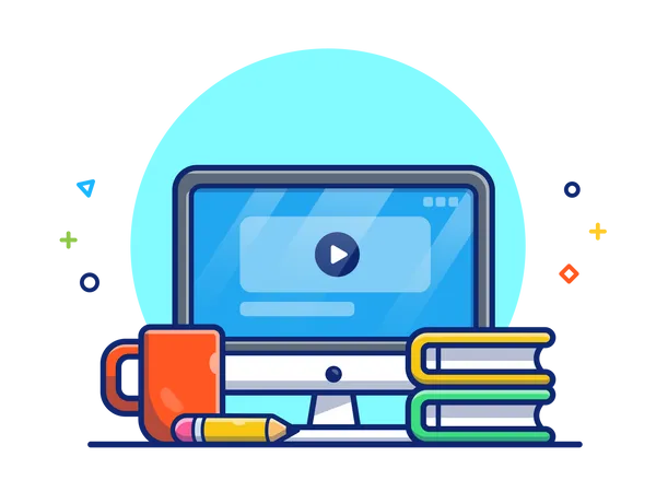 Video learning  Illustration