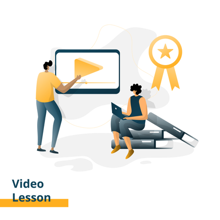 Video Lesson  일러스트레이션