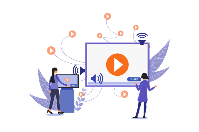 Video Marketing  Illustration