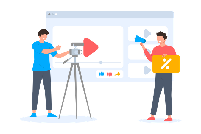 Video Marketing  Illustration