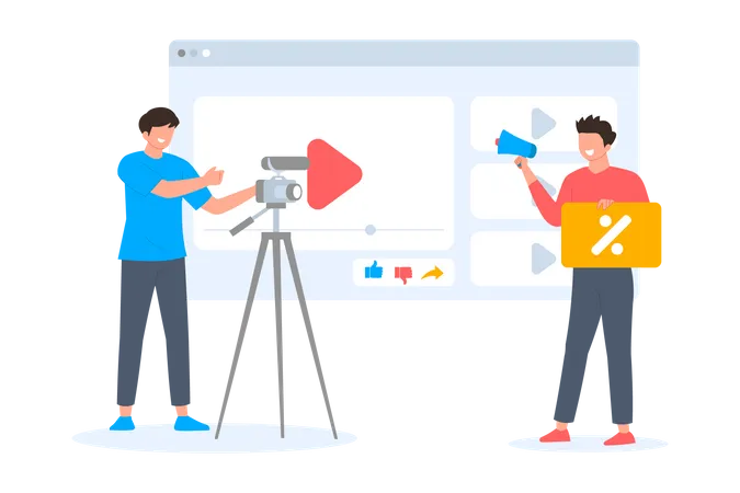 Video Marketing  Illustration