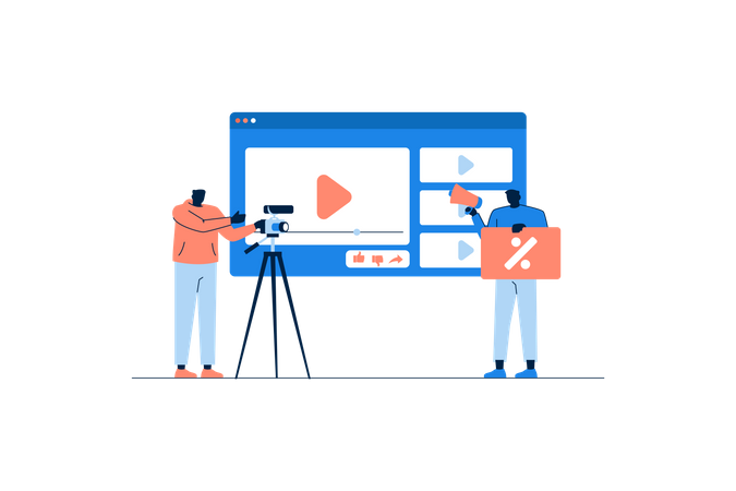 Video Marketing  Illustration