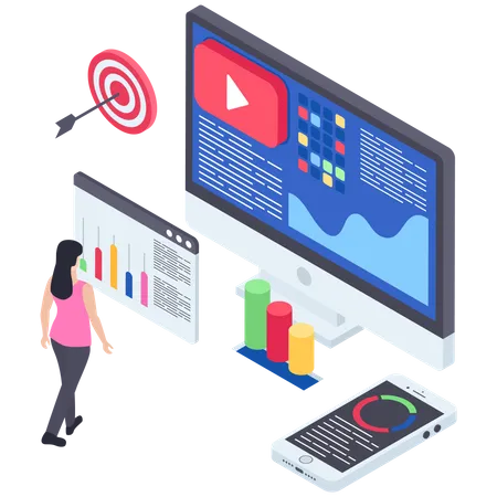 Video Marketing Analysis  Illustration