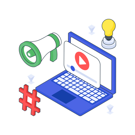 Video Marketing Idea  Illustration