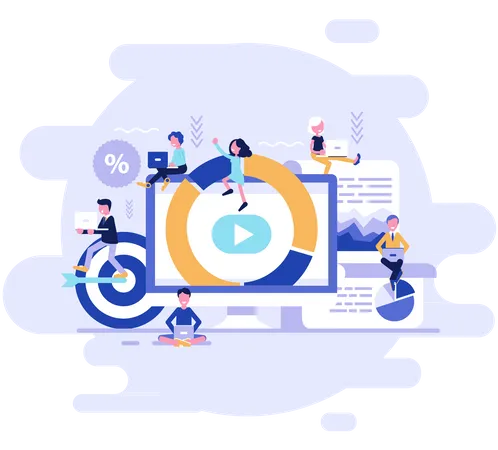 Video Marketing  Illustration