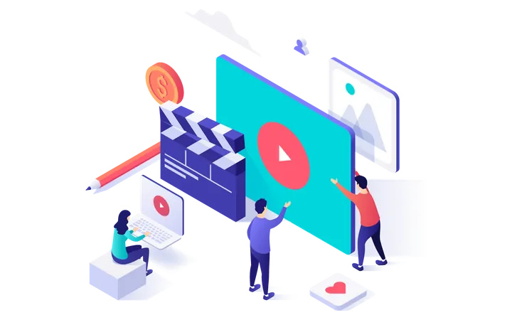 Video marketing  Illustration