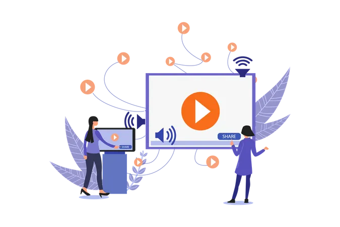 Video Marketing  Illustration