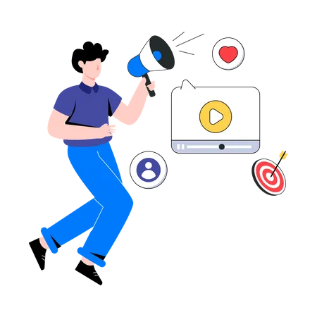 Video Marketing  Illustration