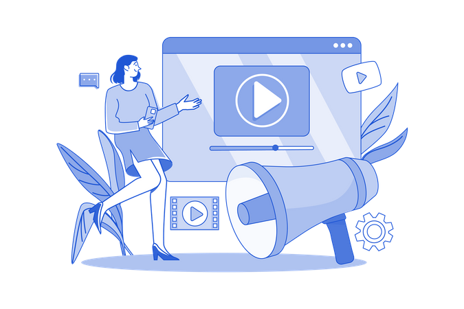 Video Marketing  Illustration