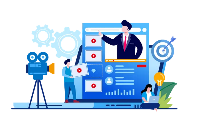 Video marketing  Illustration