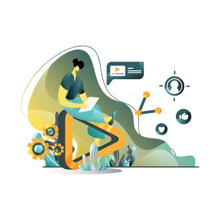 Video Marketing  Illustration