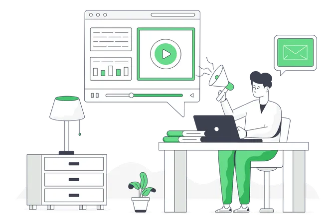 Video Marketing  Illustration