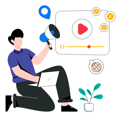 Video Marketing  Illustration