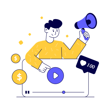 Video Marketing  Illustration