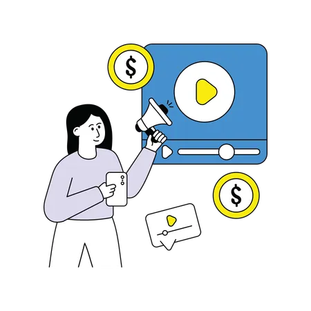 Video marketing  Illustration