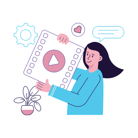 Video Marketing  Illustration