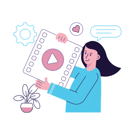 Video Marketing  Illustration